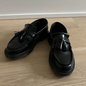 Dr Marten Black Adrian Loafers